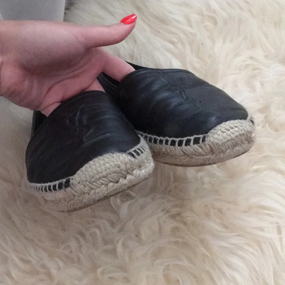 Saint Laurent Black Espadrilles - Picture 7 of 8